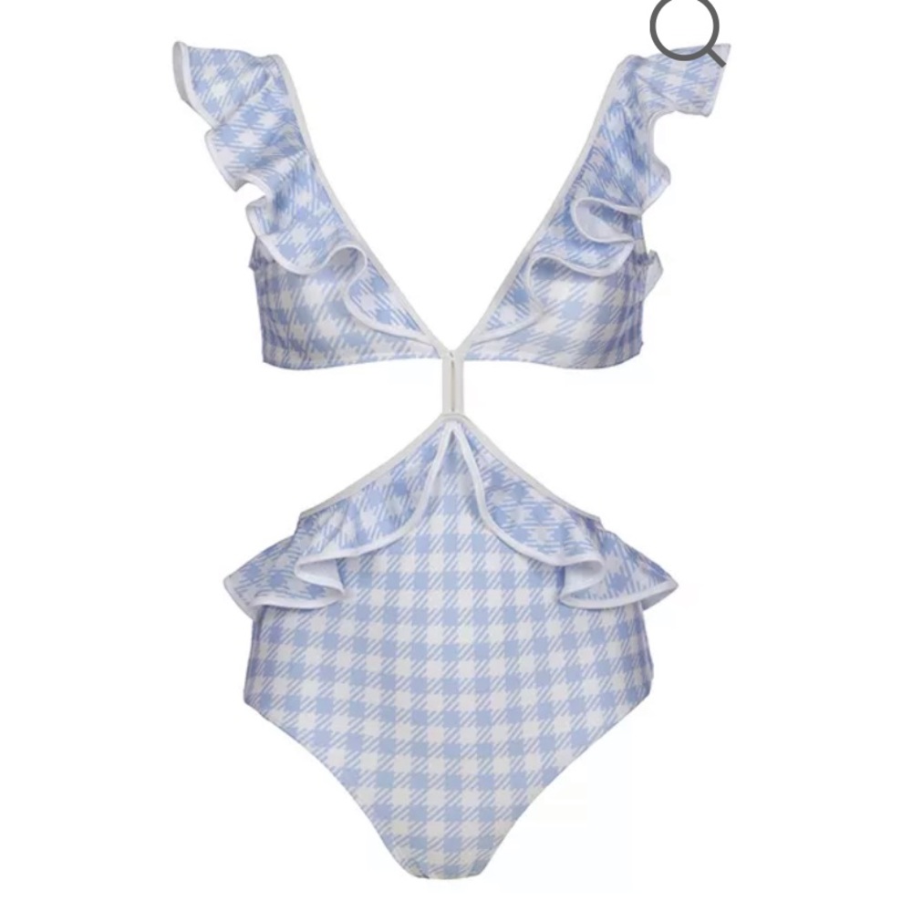 NWT Shani Shemer gingham size M one piece